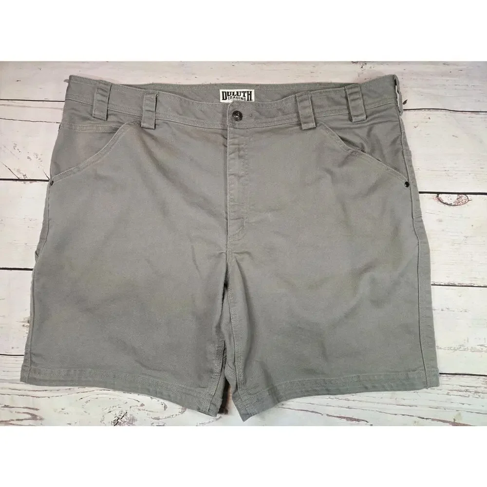Duluth Trading Co. D Flex Fire Hose HD Gray Work Shorts Size 44